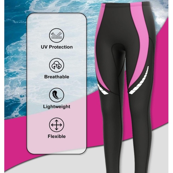 Seaskin Wetsuit Pants for Womens 3mm (XXL) - Pink - Picture 4 of 6